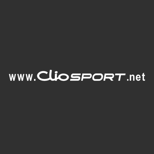 ClioSport URL Sticker